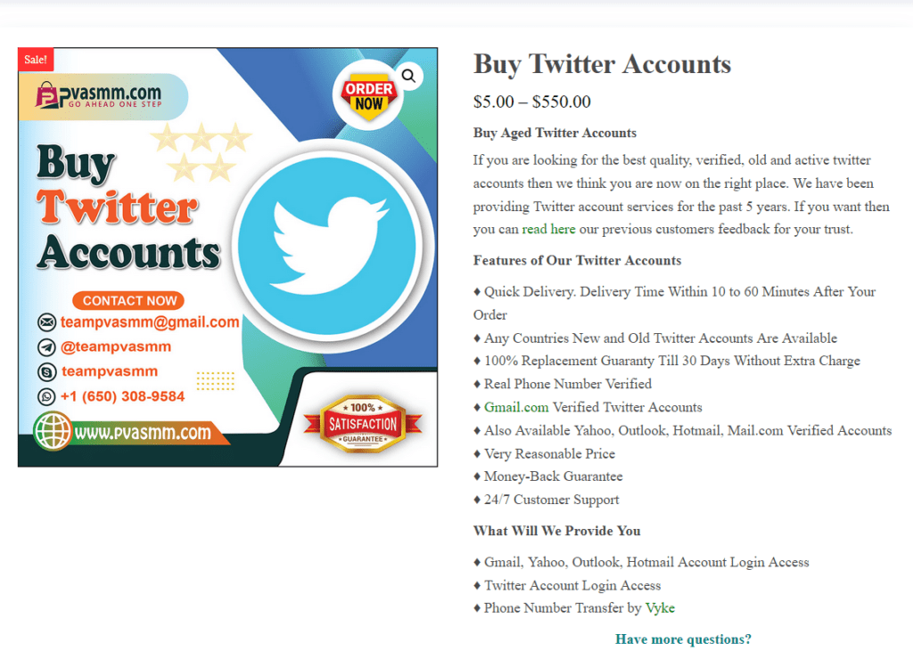 Buy Twitter Accounts